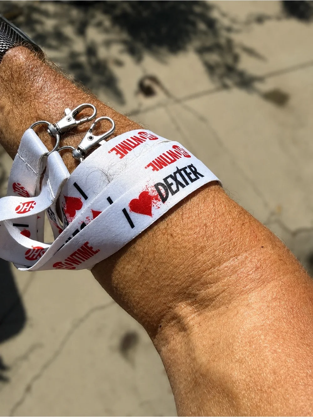 Dexter Showtime Crew Lanyards 2 TV Production Collectible Swivel Clips